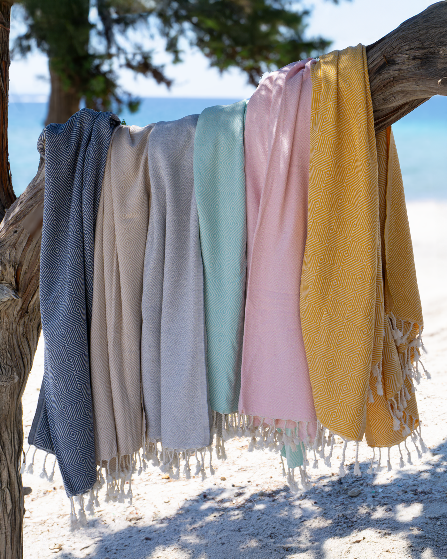 CRYSTAL Beach Towel, Turkish Hammam Towel, Spa & Sauna Towel - Light Pink