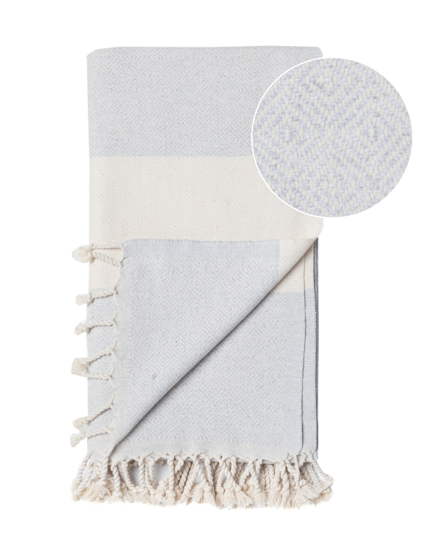 DIAMANT Hammam Hand & Hair Towel, Tea Towel - Grey