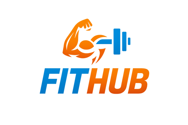 gera-me um logotipo extremamente apelativo ao desporto, com foco no fitness, mas com o nome «FitHub» 